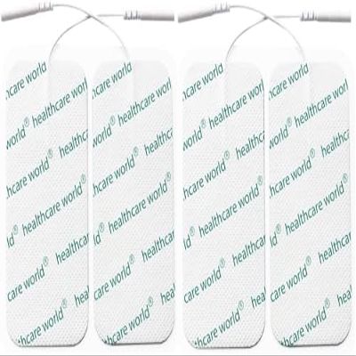4 x TENS PADS LABOUR MATERNITY, BACK, NECK, SHOULDER PAIN PADS FOR TENS MACHINE PAIN RELIEF (1 X PACK) LARGE 100 X 50 10 X 5 replacements ELLE, Femme. Lady, Boots, Babi, Obi, Lloyds and Neurotrac