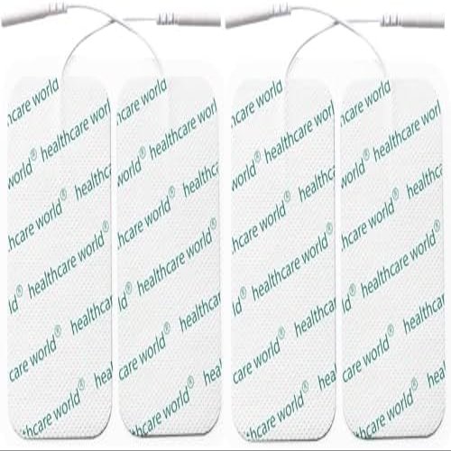 4 x TENS PADS LABOUR MATERNITY, BACK, NECK, SHOULDER PAIN PADS FOR TENS MACHINE PAIN RELIEF (1 X PACK) LARGE 100 X 50 10 X 5 replacements ELLE, Femme. Lady, Boots, Babi, Obi, Lloyds and Neurotrac