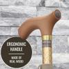 Switch Stick Luxury Engraved Pearl Walking Stick - Folding And Adjustable view 3