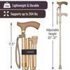 Switch Stick Luxury Engraved Pearl Walking Stick - Folding And Adjustable view 4