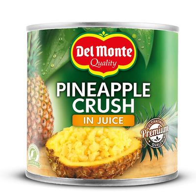 Del Monte Crushed Pineapple in Juice 432 g (Pack of 12)