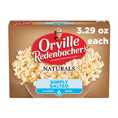 Orville Redenbacher's Naturals Simply Salted Microwave Popcorn, 3.29 Oz. (6 Ct)