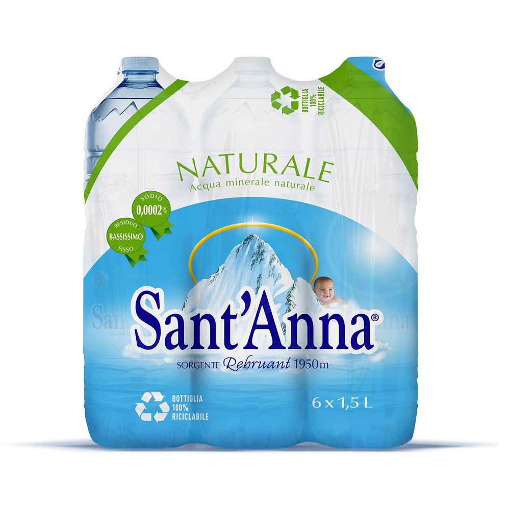 61.5L SantAnna Still Mineral Water SKU