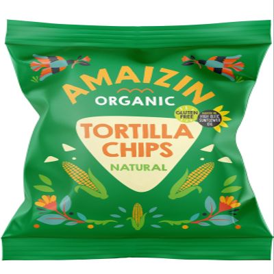 Amaizin Organic Corn Chips Natural, 75g
