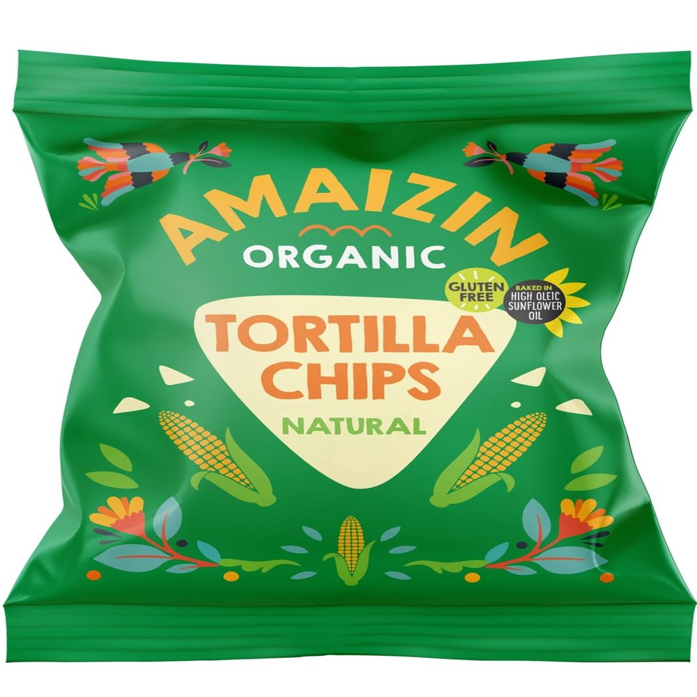 Amaizin Organic Corn Chips Natural, 75g