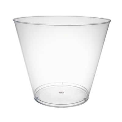 Party Essentials 20 Count Quality Hard Plastic Party Cups, 9-Ounce, Tumblers, Clear