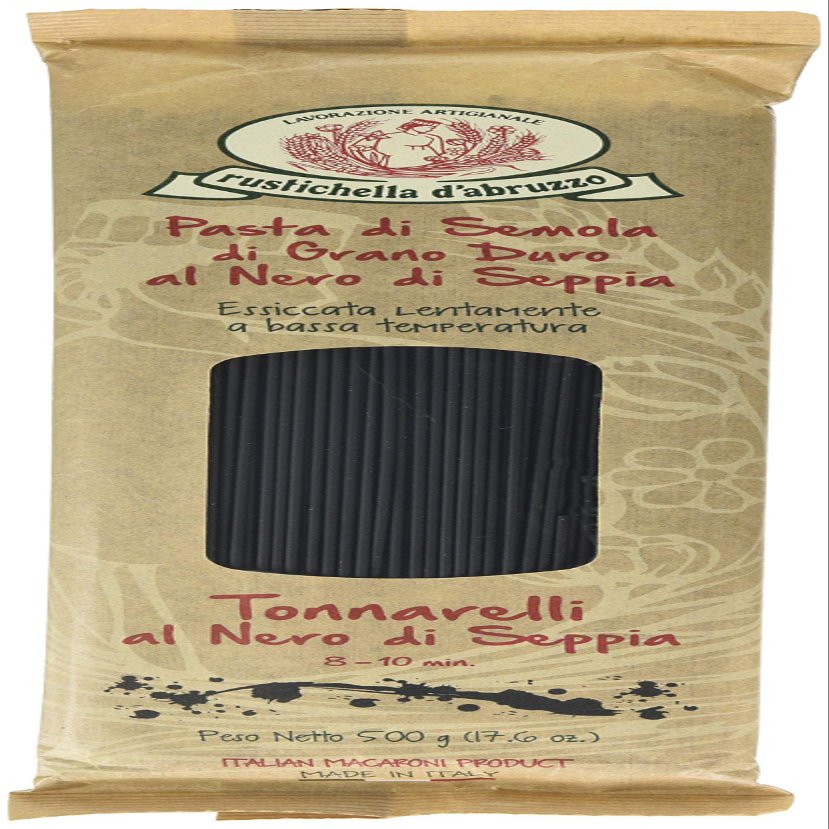 Rustichella Tonnarelli Al Nero Di Seppia Pasta (Pack of 3)