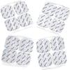 Axion Pack of 16 Electrodes. Square Self-Adhesive Pads 4x4cm for TENS EMS Units with 2mm Connection. Pads for Pain Treatment, Muscle Growth and Massage view 1