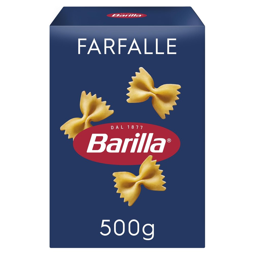 Barilla Hard Wheat Pasta Farfalle n. 65  Pack of 4 (4 x 500 g)