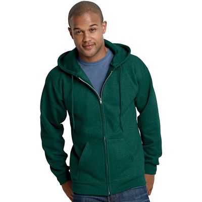 Hanes Adult Ultimate Cotton Full-Zip Hood (Deep Forest) (S)