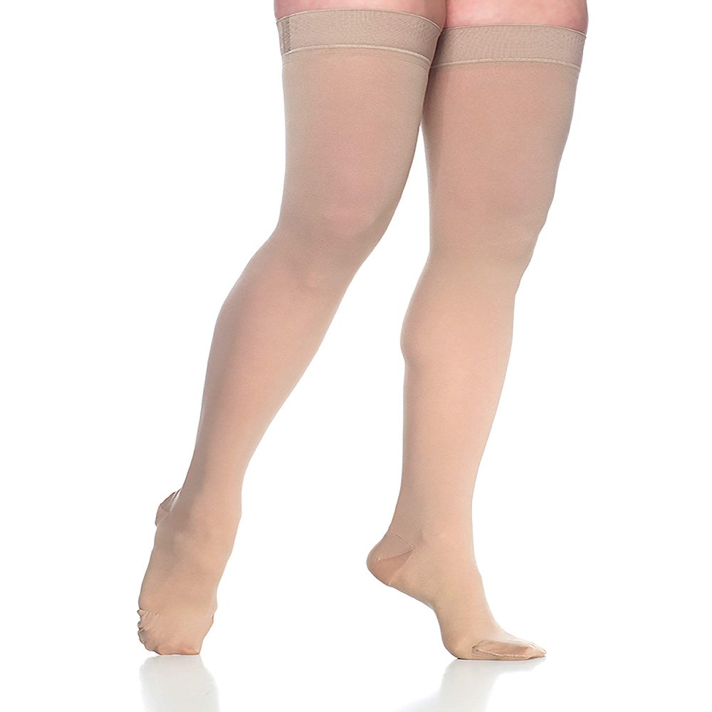 Sigvaris 972 Access Women's Closed Toe Thigh Highs w/Grip Top - 20-30 mmHg Long Crispa LL Long 972NLLW66