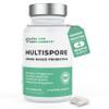 MultiSpore Plus Probiotics, 4 Month Supply - 120 Capsules, Bacillus Coagulans & Bacillus Subtilis Spore Based Probiotic, Bloating Relief/Gut Health, with Digestive Enzymes & Prebiotic Inulin, UK Made view 1