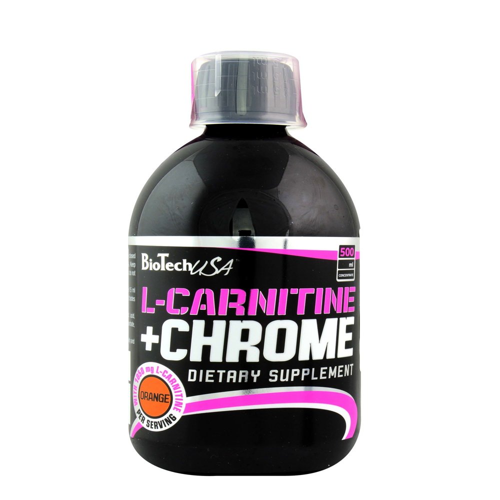 Biotech USA L-Carnitine + Chrome Concentrate Orange 500 ml