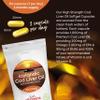 Icelandic Cod Liver Oil 1000mg | 90 Premium Softgels | High Strength Omega 3 with Vitamins A & D | Supports Heart, Brain & Eye Health | UK Made - Just Vitamins view 4