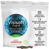 Visisoft Lutein 10mg with Zeaxanthin & Bilberry | 90 Vegan Capsules | | Eye Health & Vision Support. Protects from Blue Light | Added Vitamin A, Riboflavin & Zinc | UK Made - Just Vitamins view 1