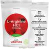 L Arginine HCL 1000mg | 90 Vegan Capsules | Supports Healthy Blood Flow for Men & Women | High Strength Nitric Oxide Amino Acid L-Arginine | Powerful Vasodilator | UK Made - Just Vitamins view 1