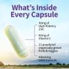 Garden of Life Vitamin Code RAW Zinc 30mg Immune System Support, Skin, Hair & Nails Whole Food Zinc Supplement 60 Vegan Capsules view 4