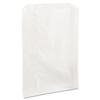Bagcraft Papercon 300422 Grease Resistant Single Serve Sandwich Bag, 8" Length x 6-1/2" Width x 1" Height, PB25 White (Case of 2000) view 1