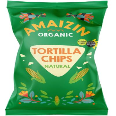 Amaizin Org Natural Corn Chips 250g (1 Pack)