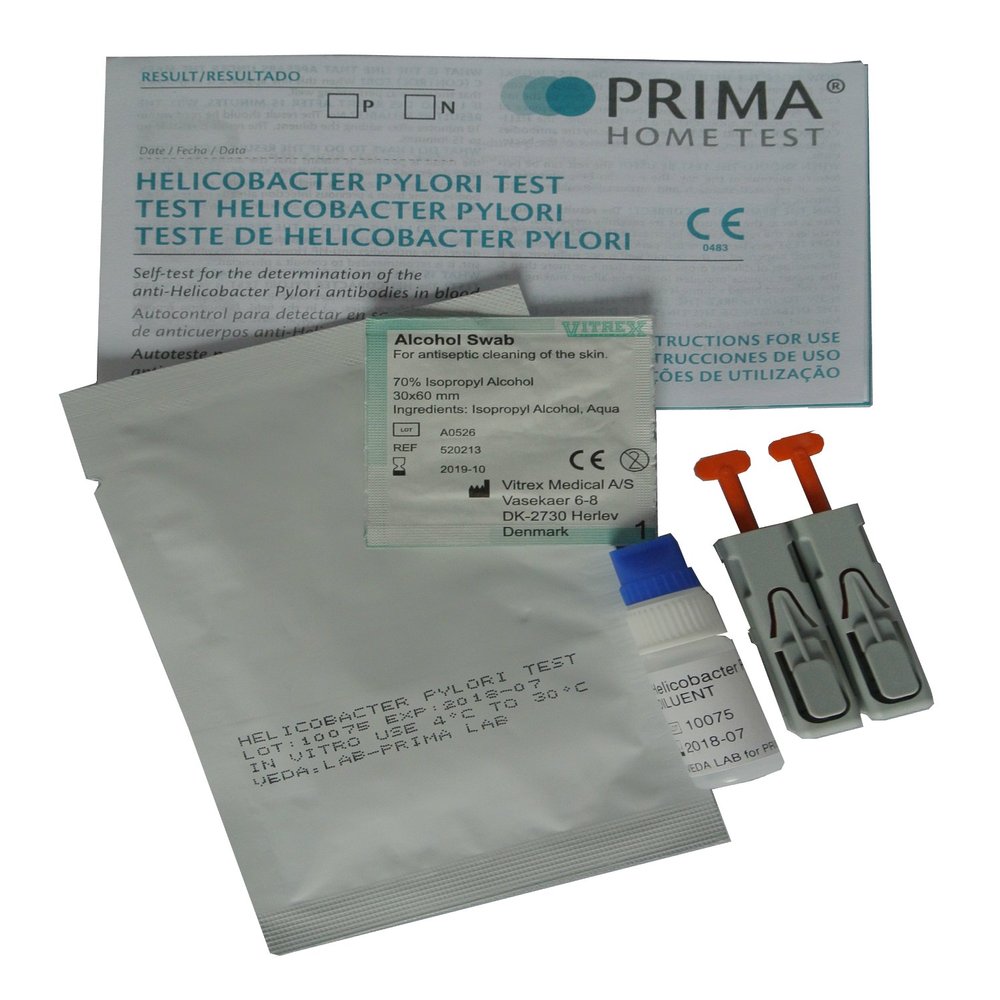 2 x Prima Home Stomach Ulcer/Helicobacter H Pylori Test Kit