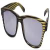4 PAIRS NEW TINTED READING GLASSES BLACK & YELLOW STRIPED FRAMES +2.5 +2.50 R4804 view 2