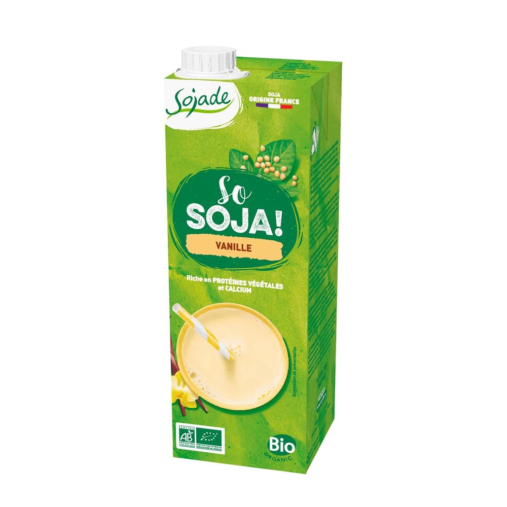 Sojade Vanilla and Calcium Soya Milk 1 Litre (Pack of 6)