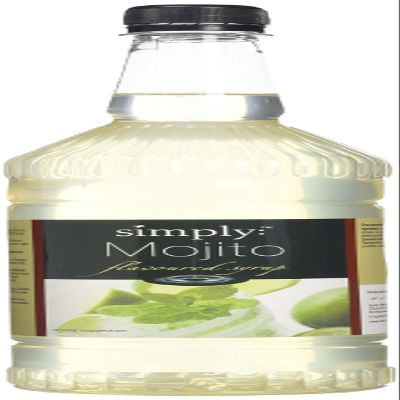Simply Mojito Syrup, Vegan & Nut Free Flavoured Syrup for Coffee, Cocktails & Baking (1 Litre)