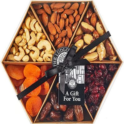 Gift Tray - Fruit and Nut Selection by Ludlow Nut Co - Contains Dried Fruit - Healthy Snack - an Excellent Gift for Special Occasions and Celebrations