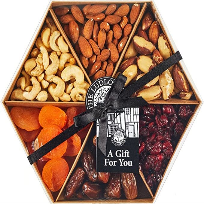 Gift Tray - Fruit and Nut Selection by Ludlow Nut Co - Contains Dried Fruit - Healthy Snack - an Excellent Gift for Special Occasions and Celebrations