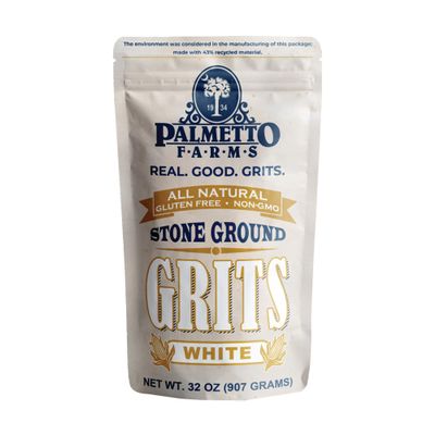Palmetto Farms White Stone Ground Grits 2 LB - Non-GMO - Just All Natural Corn, No Additives - Naturally Gluten Free, Produced in a Wheat Free Facility - Grinding Grits Since 1934 by N/A