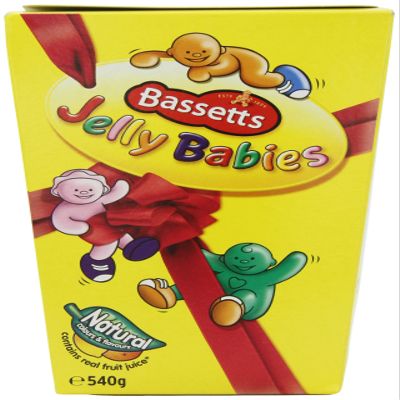 Bassetts Jelly Babies Carton 540 g (Pack of 3)