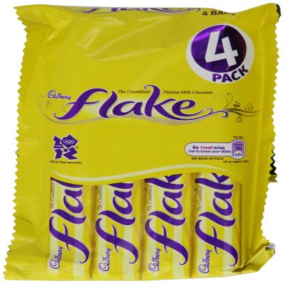 Cadbury Flake 4 Bars (Pack of 5, Total 20 Bars)