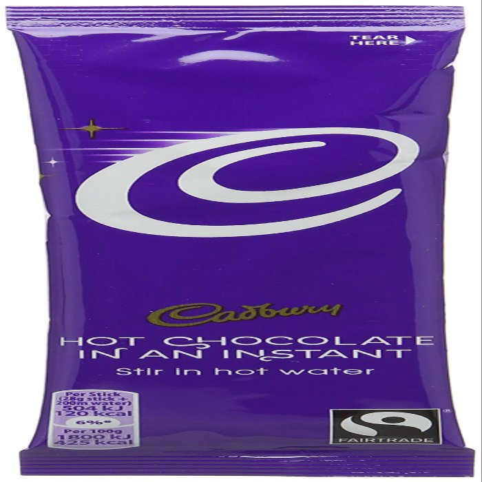 Cadbury Instant Hot Chocolate Stick Pack, 28g (Pack of 30)