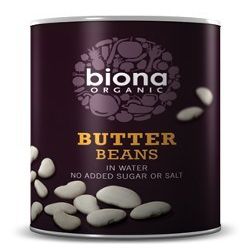 BIONA Organic Butter Beans 400g (Pack of 6)