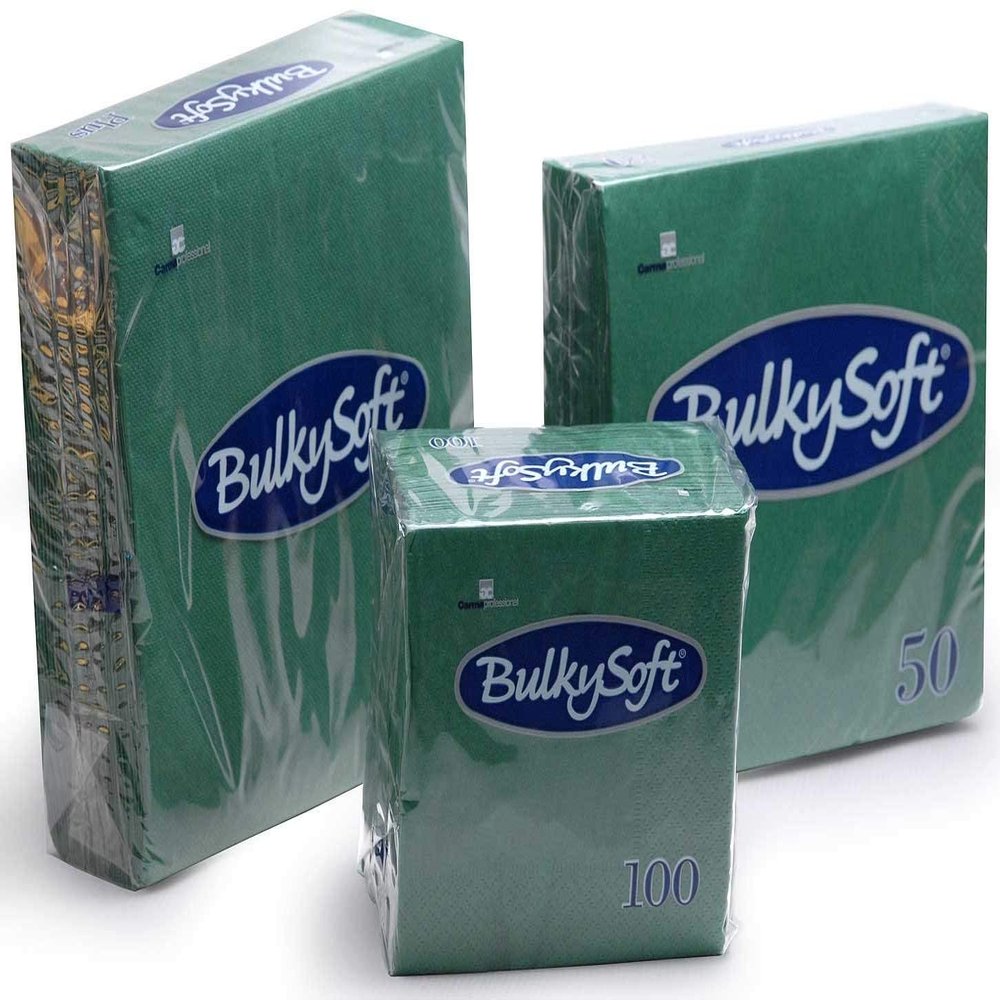 Dark Green Luncheon Napkins 33x33cms 2 Ply - Pack of 100