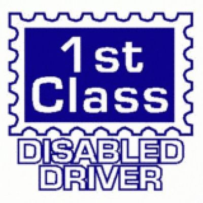 1st Class Disabled Driver - Car Sticker 26