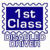 1st Class Disabled Driver - Car Sticker 26 view 1