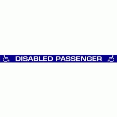 Large Disabled Passenger - Car Sticker 39