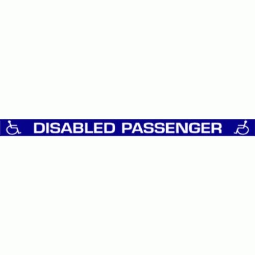 Large Disabled Passenger - Car Sticker 39