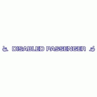 Disabled Passenger Large Sticker - Car Sticker 41