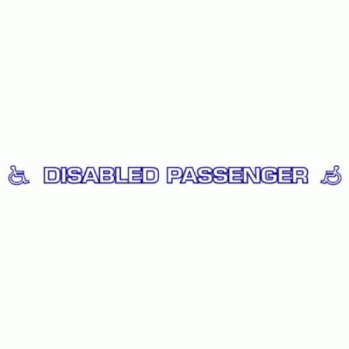 Disabled Passenger Large Sticker - Car Sticker 41