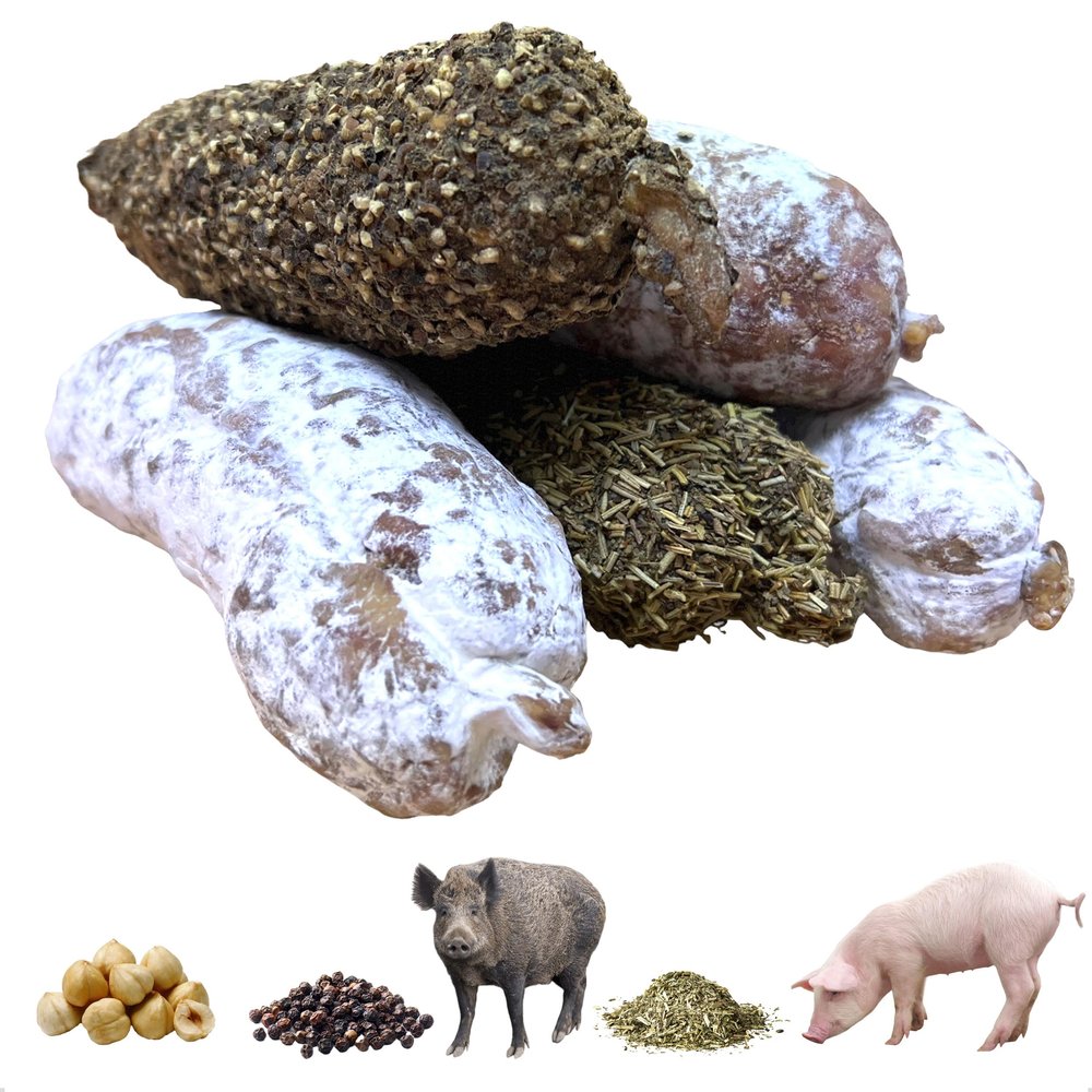 Finest Selection Of Saucisson Sec From The French Alpes From Urban Merchants, Approx 850g