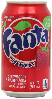 Coca Cola Fanta Strawberry Soda Can, 355 ml