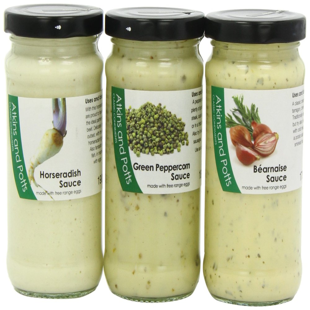 Atkins and Potts Meat Lovers Set of 3 Sauces