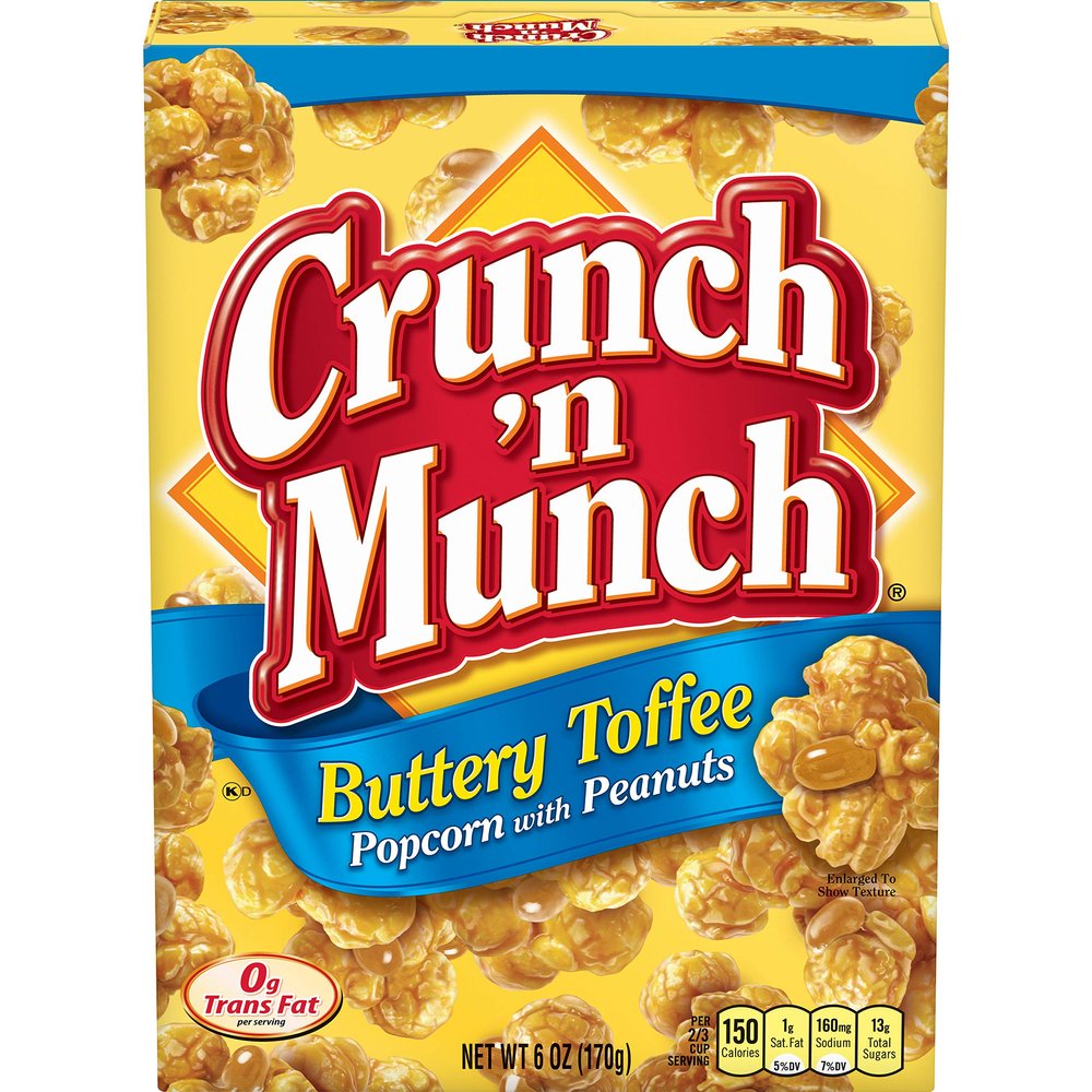 Crunch n Munch Buttery Toffee Popcorn With Peanuts 170g