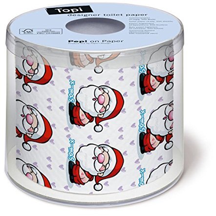 Toilettenpapier bedruckt Rolls of Toilet with Choice of Christmas Themes.