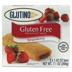 Glutino, Gluten Free, Strawberry Breakfast Bars, 7.05oz Box (Pack of 6) by Glutino [Foods]