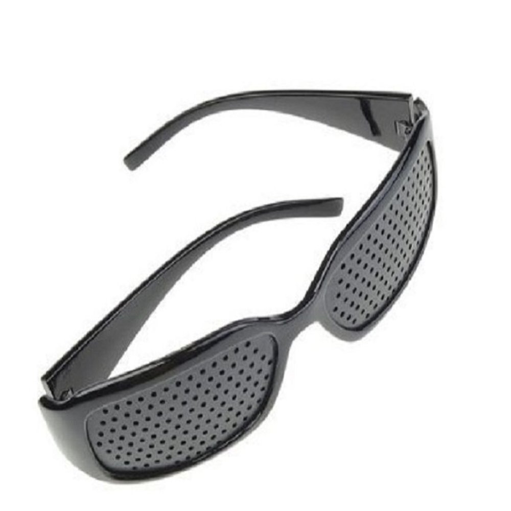 4sold Black Eyesight Improvement Vision Care Exercise Eyewear Glasses Black