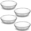Carlisle 721807 Round Pebbled Salad Serving Bowl, 18 Quart, Clear (Pack of 4) view 1