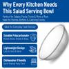Carlisle 721807 Round Pebbled Salad Serving Bowl, 18 Quart, Clear (Pack of 4) view 3